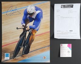 2004 OLYMPICS CHRIS HOY OFFICIAL AUTOGRAPHED PHOTO