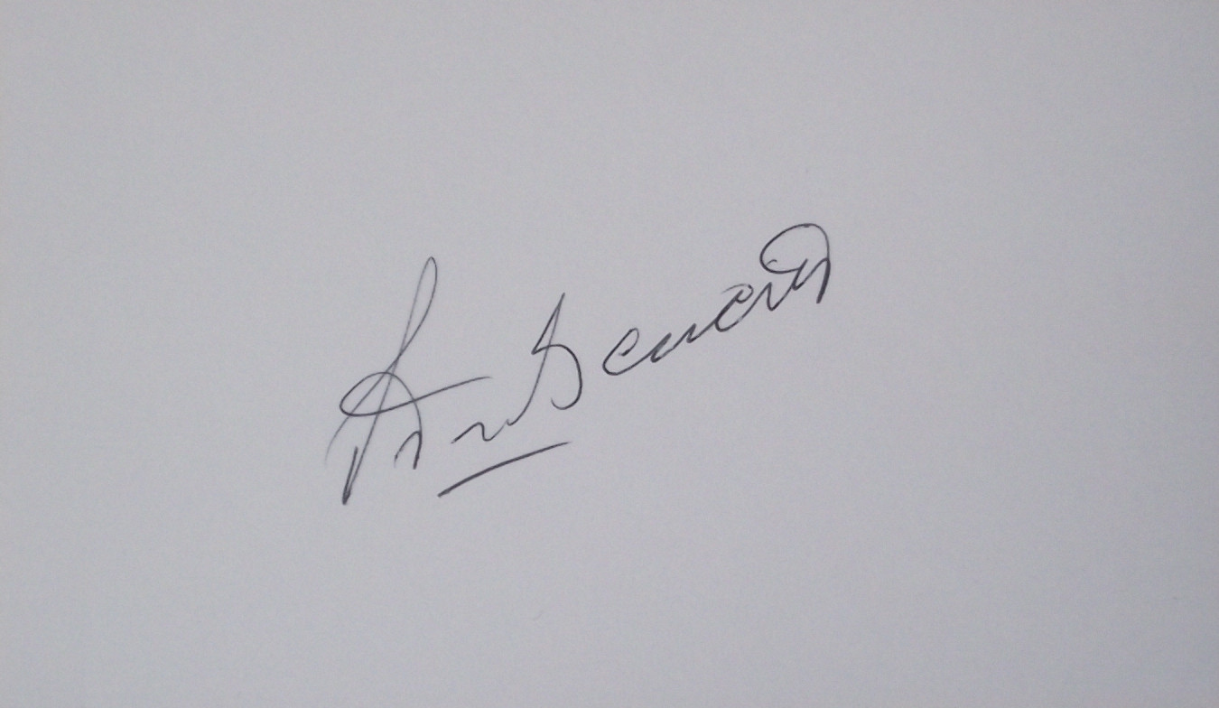 1966 WORLD CUP SQUAD MEMBER PETER BONETTI AUTOGRAPH