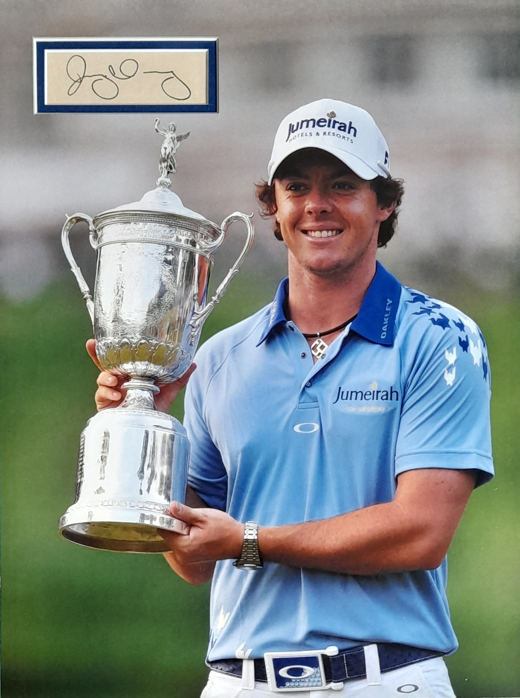 GOLF RORY MCLLROY AUTOGRAPHED DISPLAY