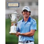 GOLF RORY MCLLROY AUTOGRAPHED DISPLAY