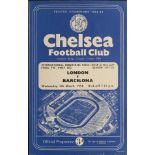 1958 FAIRS CUP FINAL LONDON V BARCELOANA AT CHELSEA