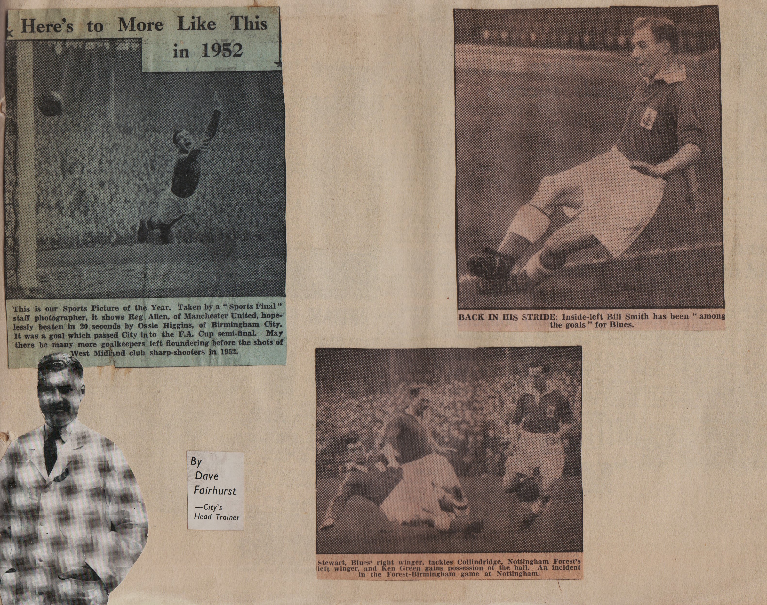 1951/52 BIRMINGHAM CITY SCRAPBOOK - Image 2 of 4