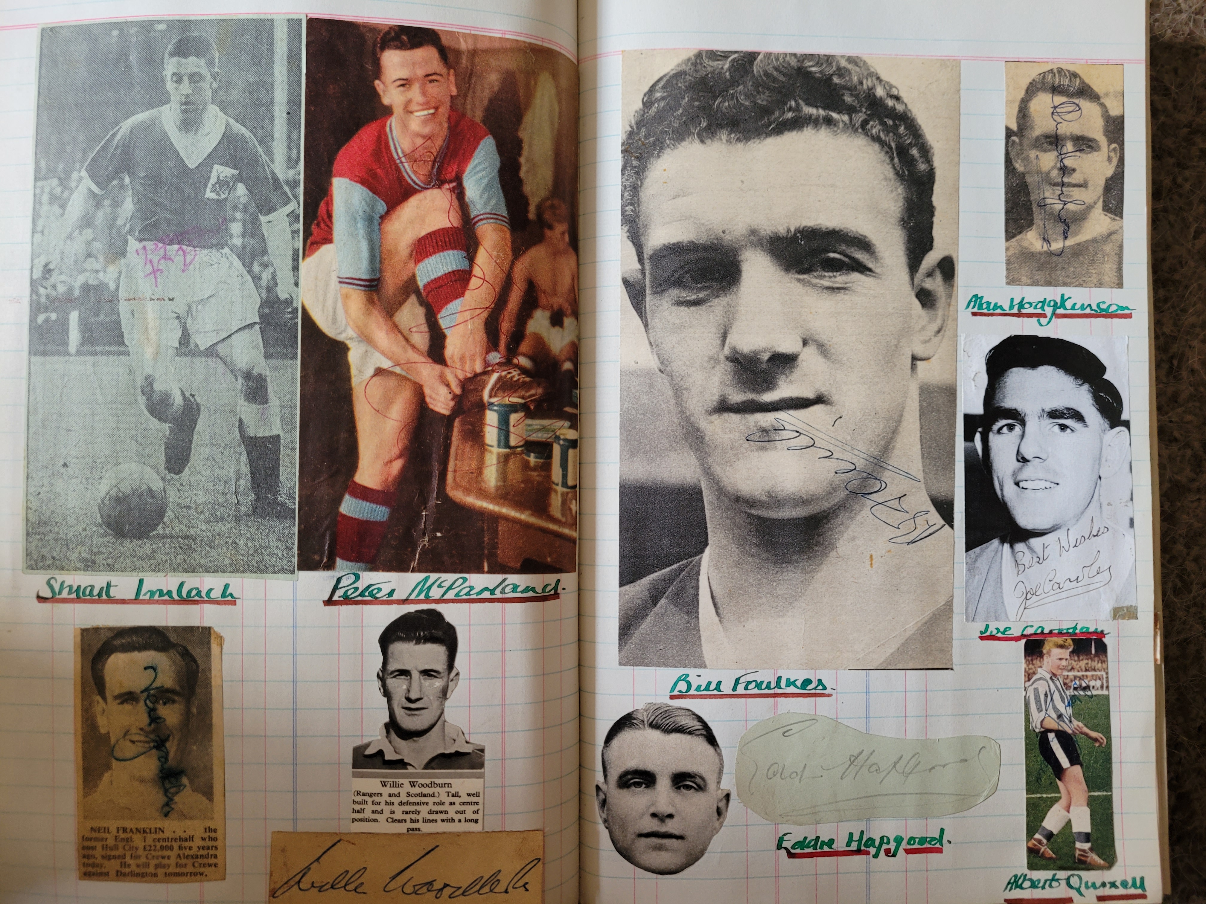 BOOK CONTAINING OVER 1,300 AUTOGRAPHED PICTURES INC' 4 OF MANCHESTER UNITED'S DUNCAN EDWARDS - Image 68 of 160