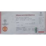 1998-99 MANCHESTER UNITED V BAYERN MUNICH CHAMPIONS LEAGUE UNUSED TICKET