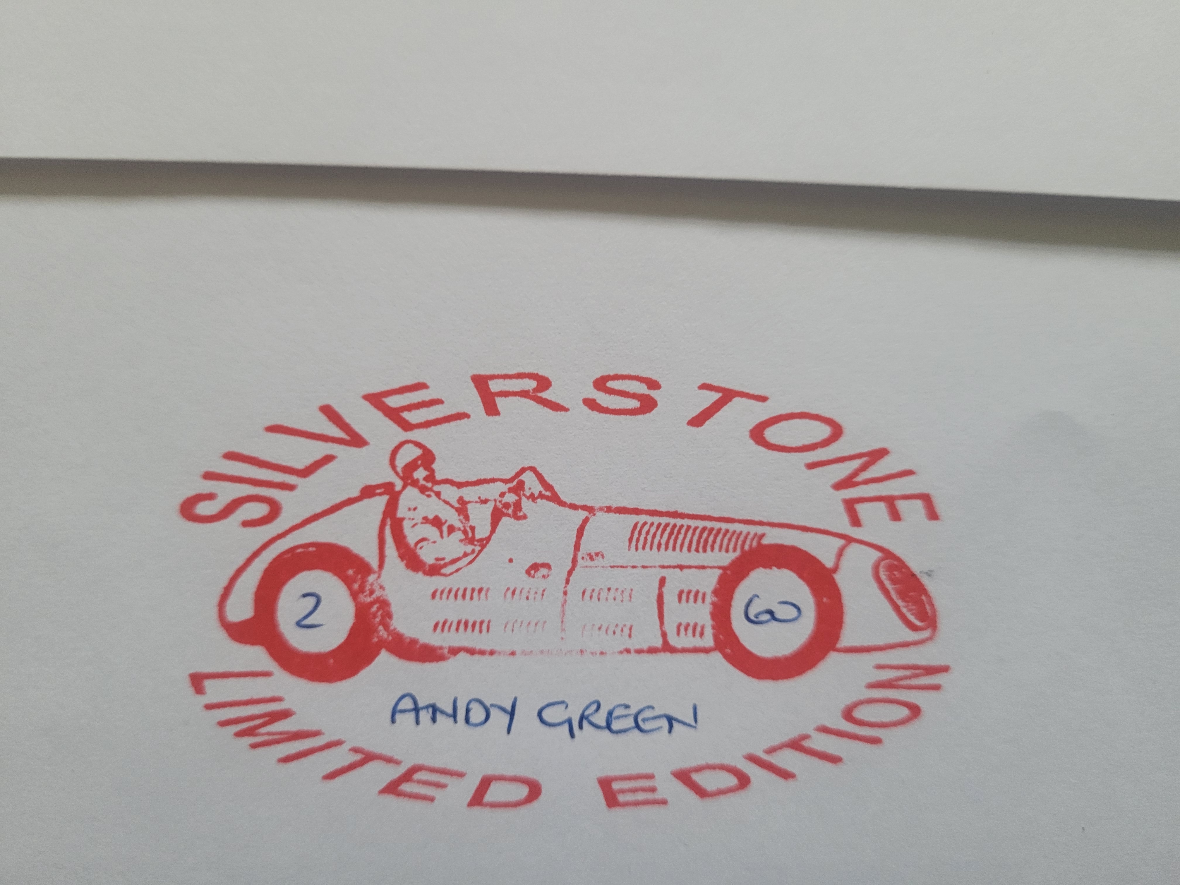 2010 SILVERSTONE LTD EDITION POSTAL COVER AUTOGRAPHED BY ANDY GREEN LAND SPEED WORLD RECORD HOLDER - Image 2 of 2