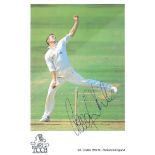 CRICKET CRAIG WHITE YORKSHIRE & ENGLAND AUTOGRAPHED TCCB PHOTO CARD