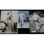 BLACKPOOL & ENGLAND 1966 WORLD CUP SQUAD MEMBERS ORIGINAL AUTOGRAPHS X 3