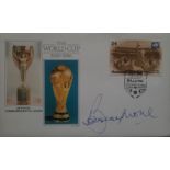 1986 WORLD CUP POSTAL COVER AUTOGRAPHED BY BOBBY MOORE