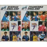 ENGLAND EURO 92 PROGRAMMES X 2