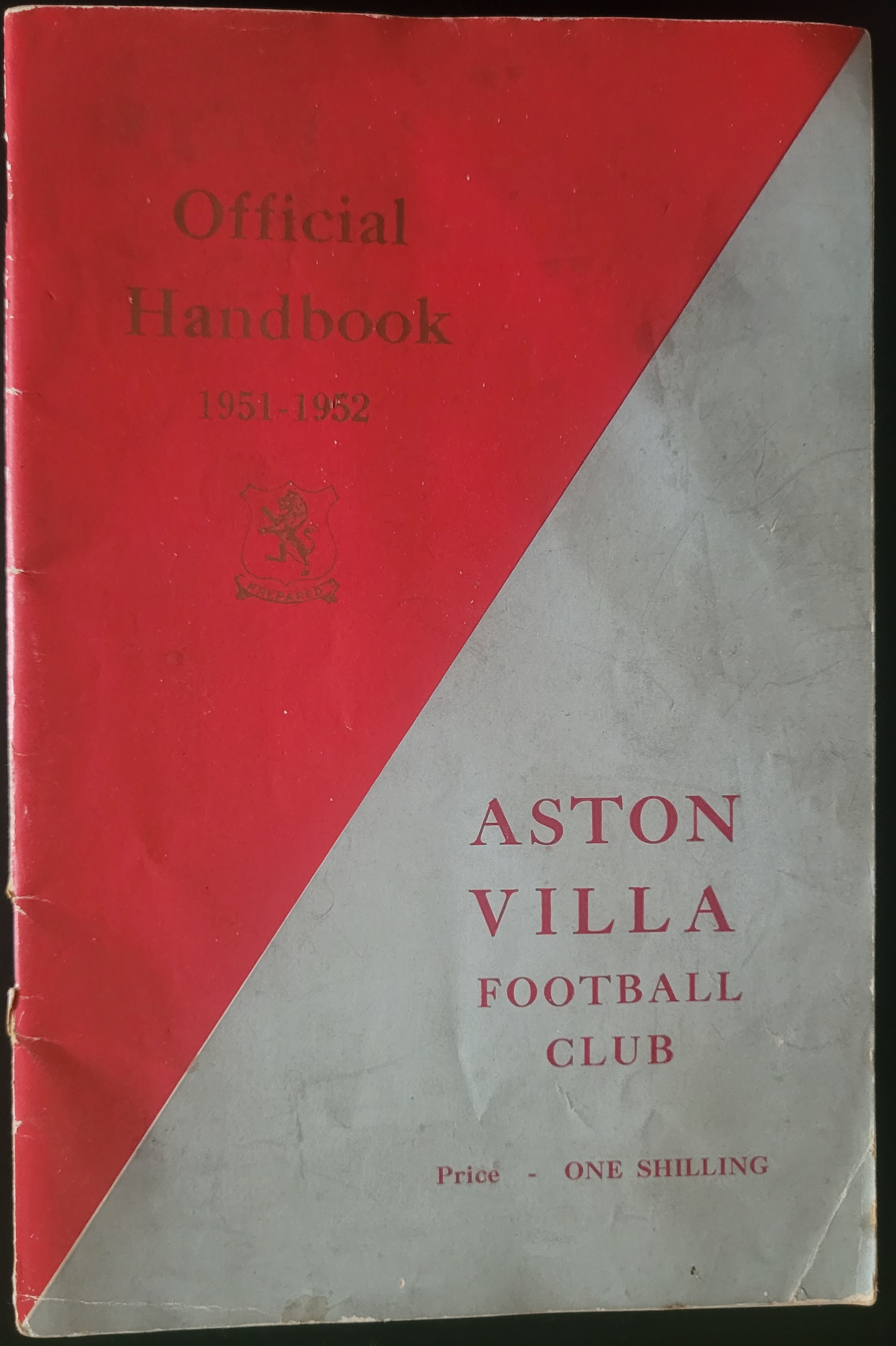 ASTON VILLA 1951-52 HANDBOOK