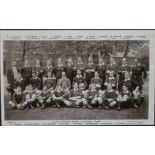 ORIGINAL VINTAGE POSTCARD OF THE SOUTH AFRICA RUGBY UNION TEAM