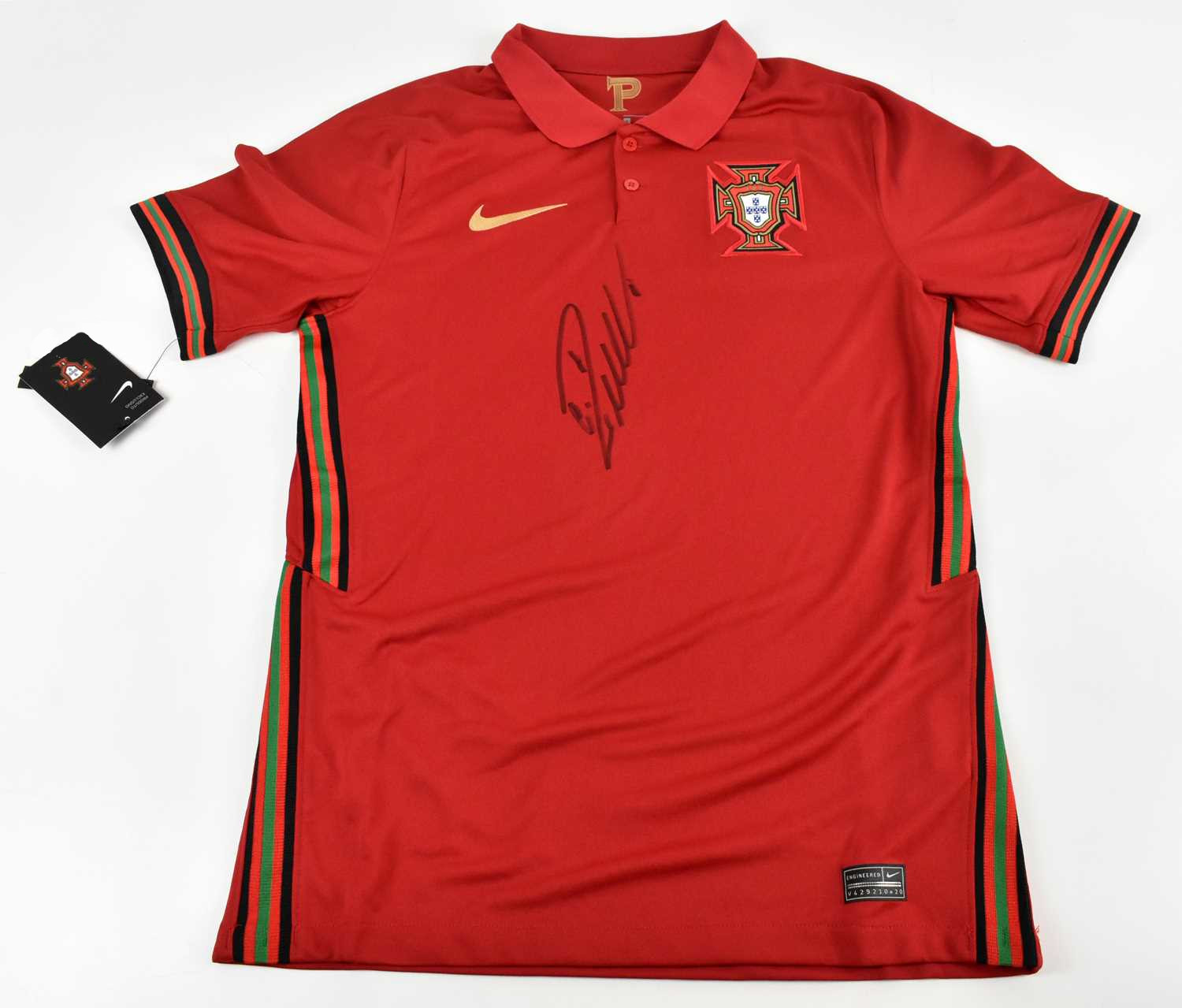 PORTUGAL EURO 2020 REPLICA SHIRT AUTOGRAPHED BY CRISTIANO RONALDO