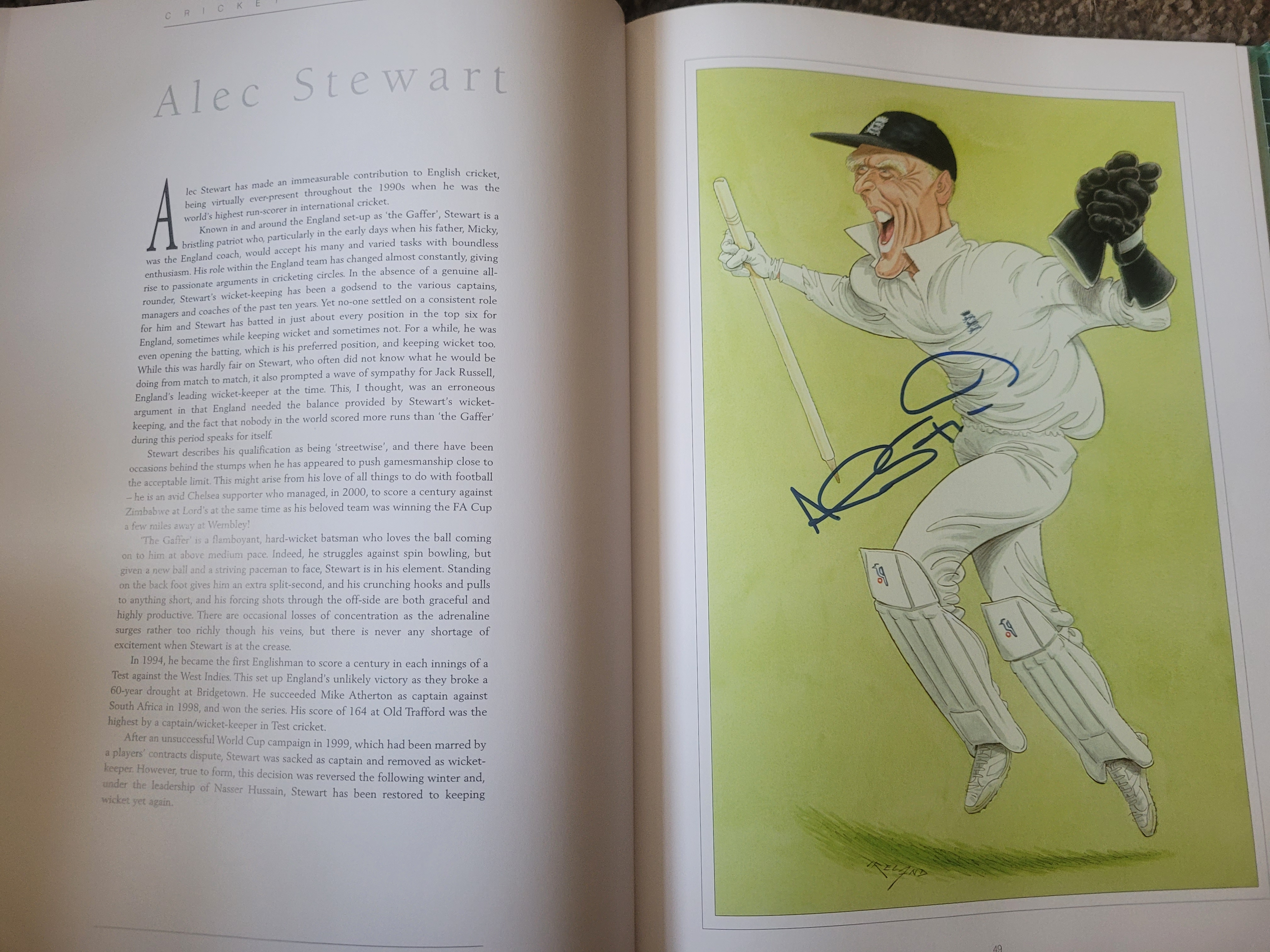 THE CRICKET CARICATURES OF JOHN IRELAND MULTI SIGNED BOOK - Image 22 of 39