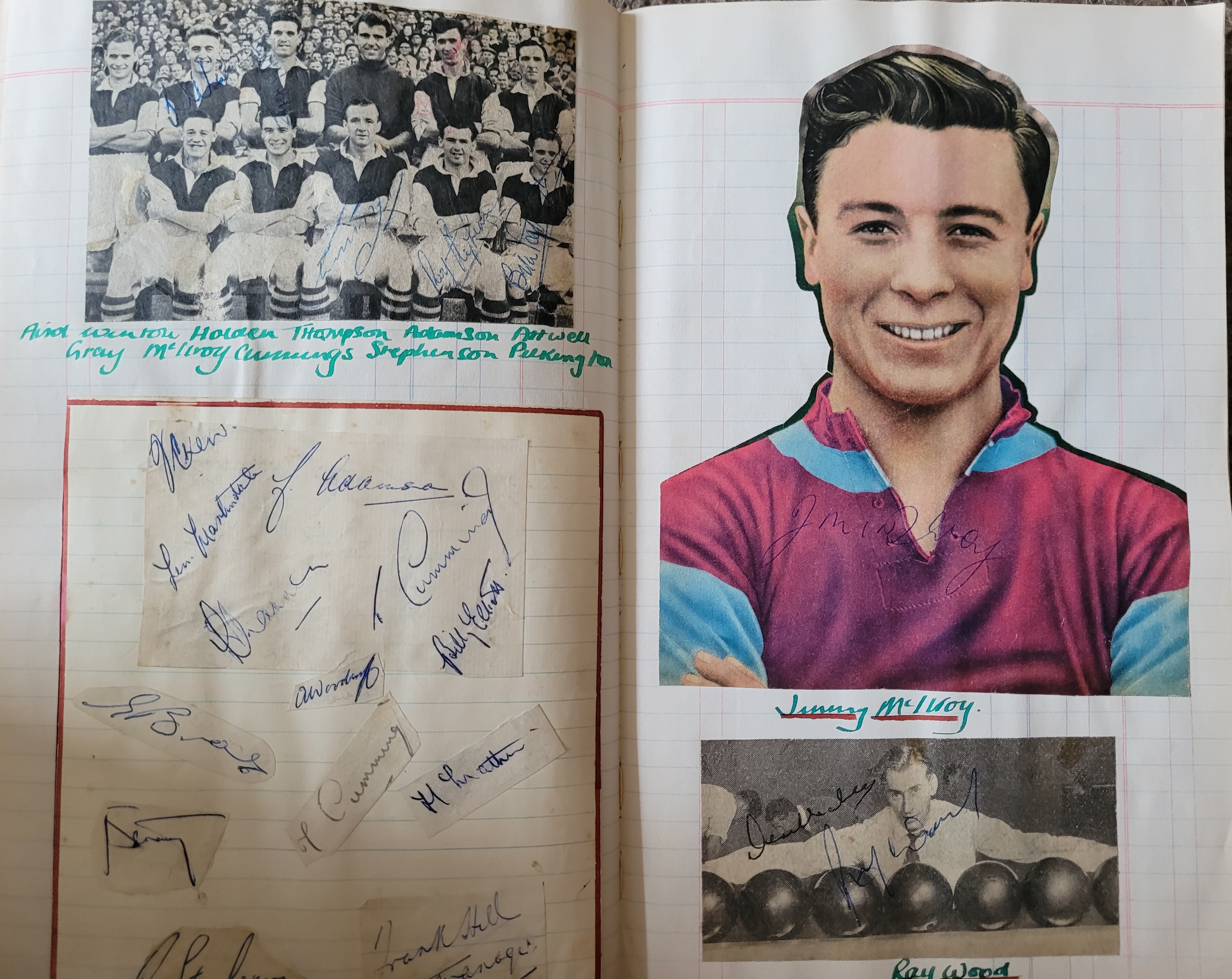 BOOK CONTAINING OVER 1,300 AUTOGRAPHED PICTURES INC' 4 OF MANCHESTER UNITED'S DUNCAN EDWARDS - Image 83 of 160