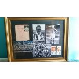 1936-37 WEST BROMWICH ALBION TEAM AUTOGRAPHS FRAMED DISPLAY