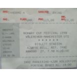 1998-99 VALERENGA V MANCHESTER UNITED NORWAY CUP FESTIVAL TICKET