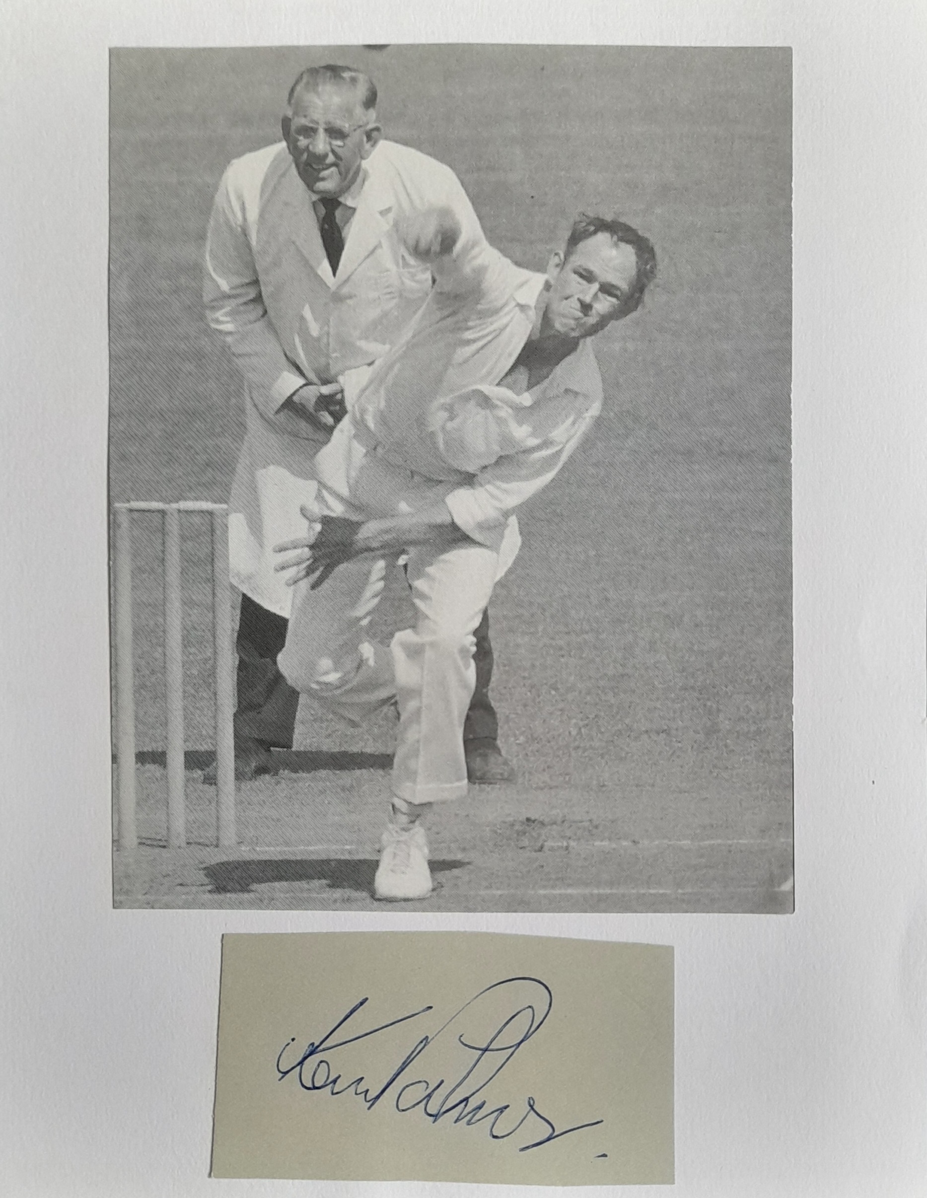 CRICKET KEN PALMER AUTOGRAPH