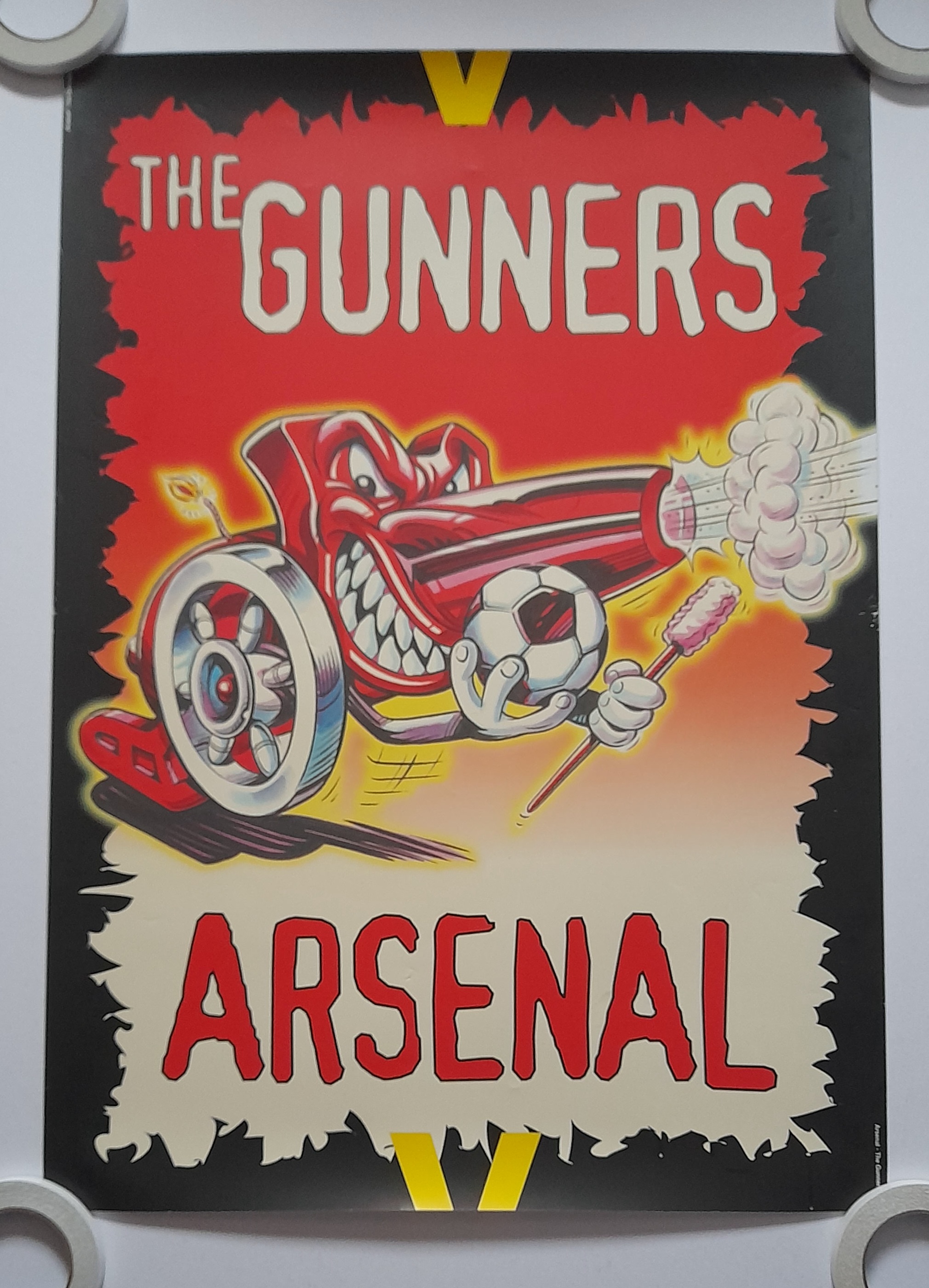 ARSENAL LARGE VINTAGE POSTER