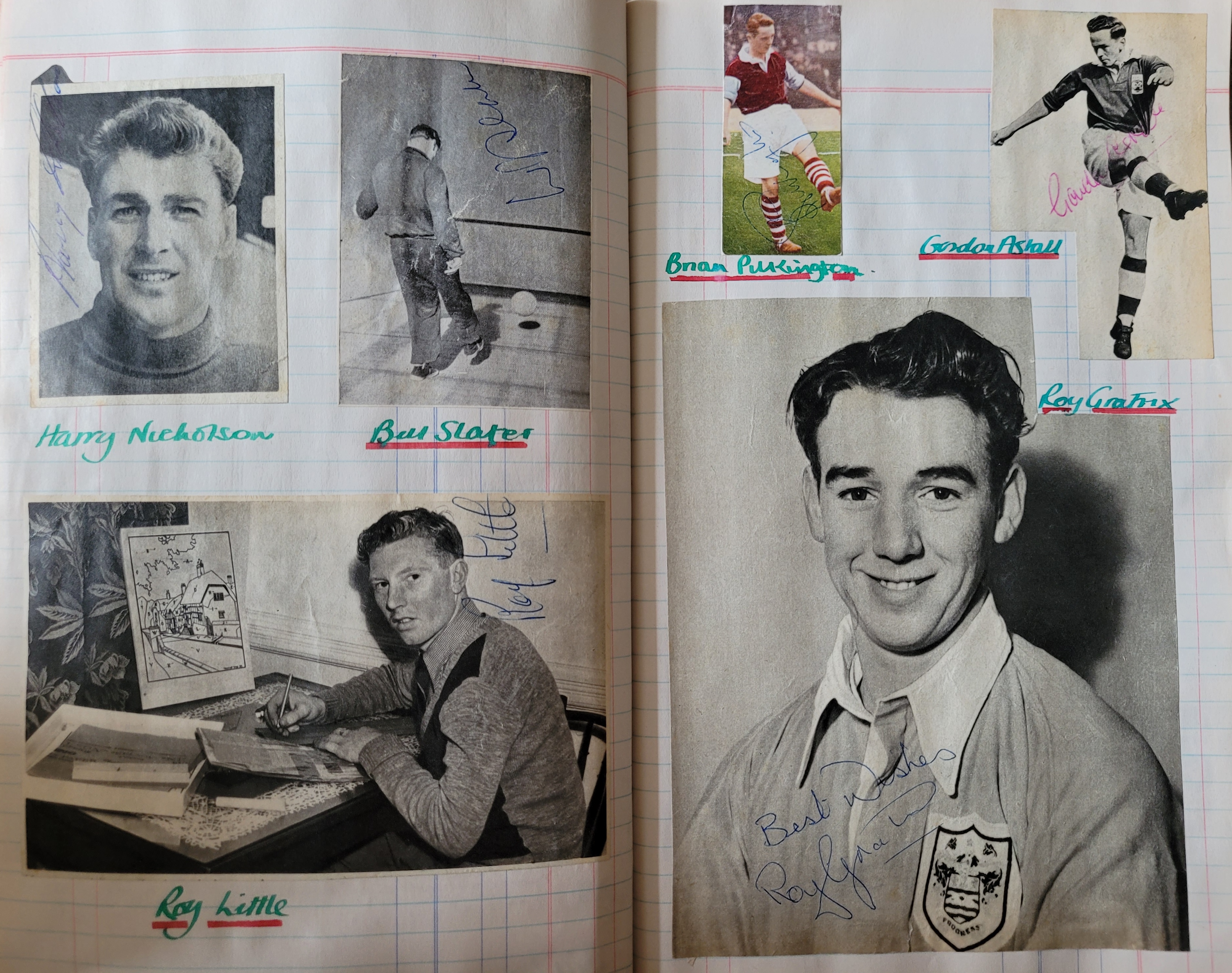 BOOK CONTAINING OVER 1,300 AUTOGRAPHED PICTURES INC' 4 OF MANCHESTER UNITED'S DUNCAN EDWARDS - Image 109 of 160