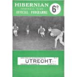 1962 HIBERNIAN V UTRECHT INTER CITIES FAIRS CUP