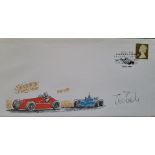 1998 SILVERSTONE MOTOR RACING LTD EDITION POSTAL COVER AUTOGRAPHED BY TEO FABI