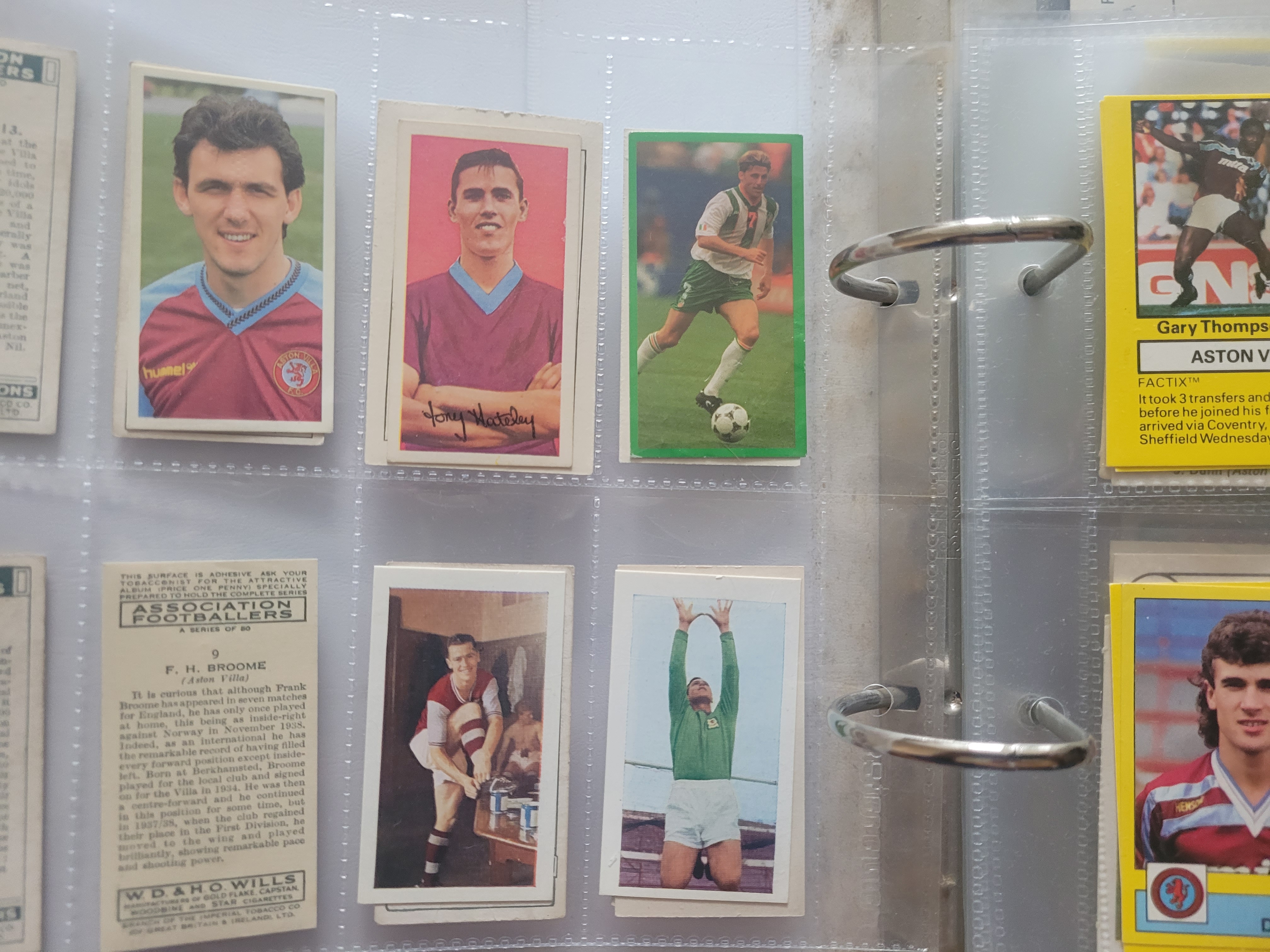 COLLECTION OF ASTON VILLA CIGARETTE &TRADE CARDS / STICKERS X 185 - Image 2 of 10