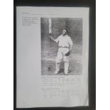 CRICKET AUSTRALIA DON BRADMAN AUTOGRAPH