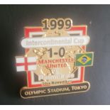 1999 MANCHESTER UNITED V PALMEIRAS INTERCONTINENTAL CUP LARGE BADGE