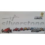 2000 SILVERSTONE MOTOR RACING LIMITED EDITION POSTAL COVER AUTOGRAPHED BY JEAN ALESI