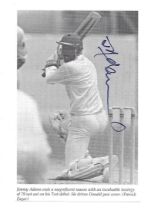 CRICKET JIMMY ADAMS WEST INDIES AUTOGRAPHED PICTURE MOUNTED ON CARD