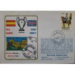 1975 REAL MADRID V DERBY COUNTY EUROPEAN CUP POSTAL COVER