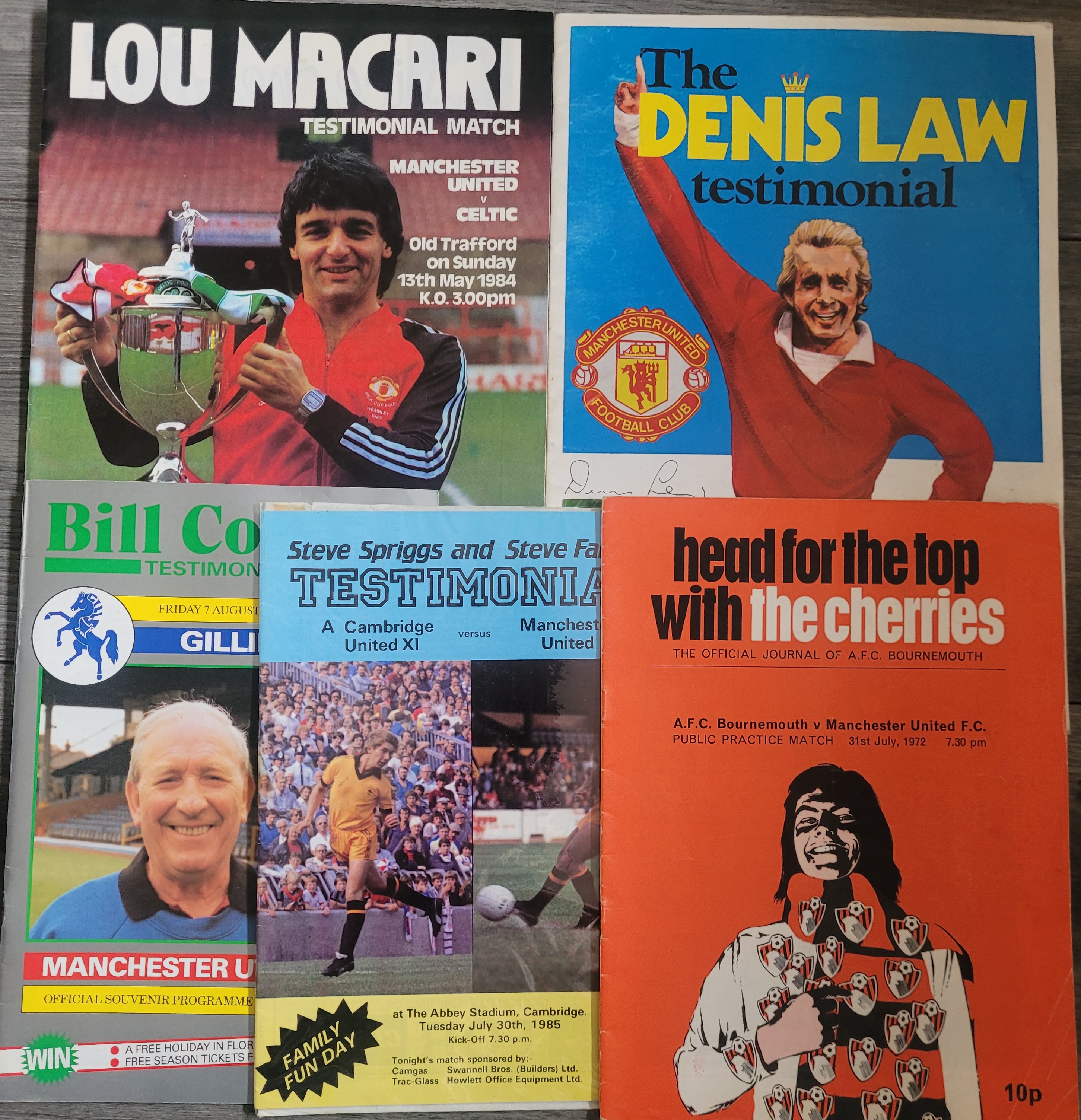 MANCHESTER UNITED FRIENDLY & TESTIMONIAL PROGRAMMES X 18 - Image 3 of 4