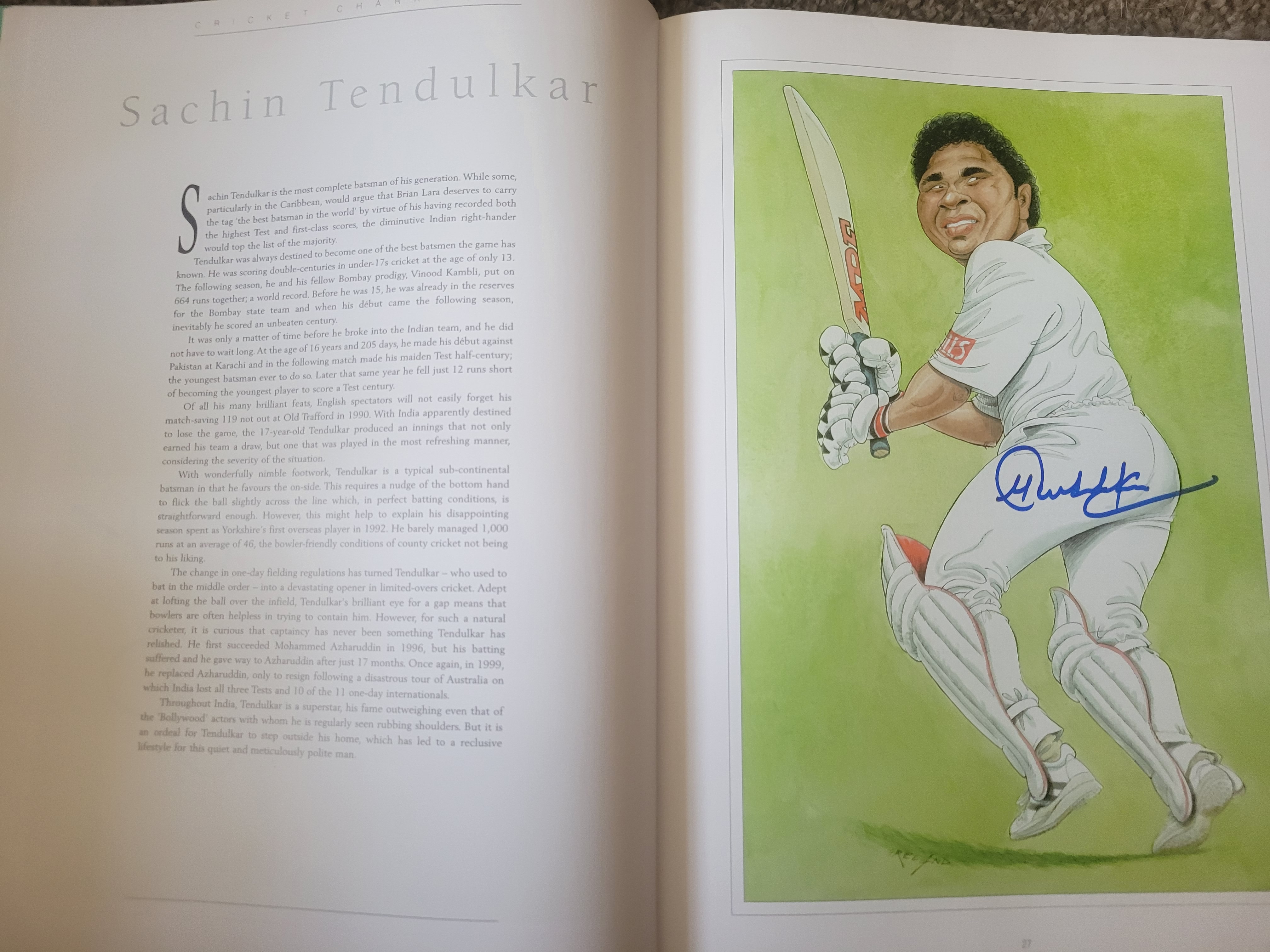 THE CRICKET CARICATURES OF JOHN IRELAND MULTI SIGNED BOOK - Image 12 of 39