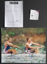 1996 OLYMPICS STEVE REDGRAVE & MATTHEW PINSENT OFFICIAL AUTOGRAPHED PHOTO