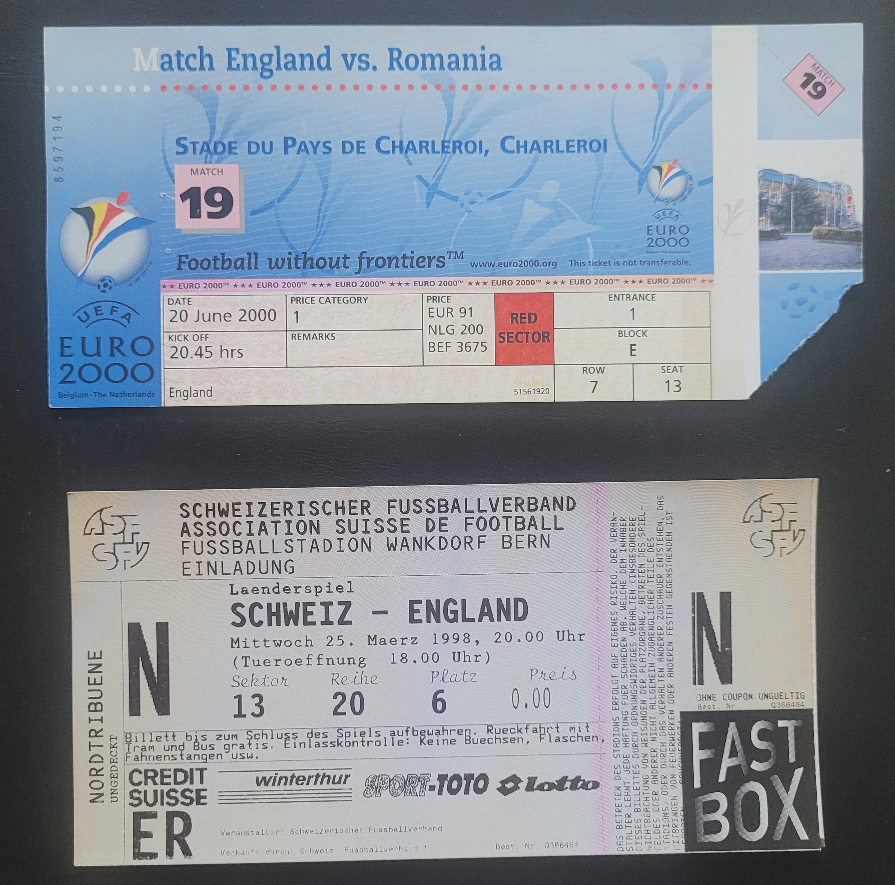 24 ENGLAND HOME & AWAY MATCH TICKETS 1968 TO 2004 - Image 4 of 7