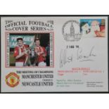 1993 MANCHESTER UNITED V NEWCASTLE UNITED LTD EDITION POSTAL COVER SIGNED BY ALBERT SCANLON