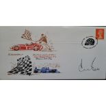 1996 SILVERSTONE MOTOR RACING LTD EDITION POSTAL COVER AUTOGRAPHED BY DEREK BELL