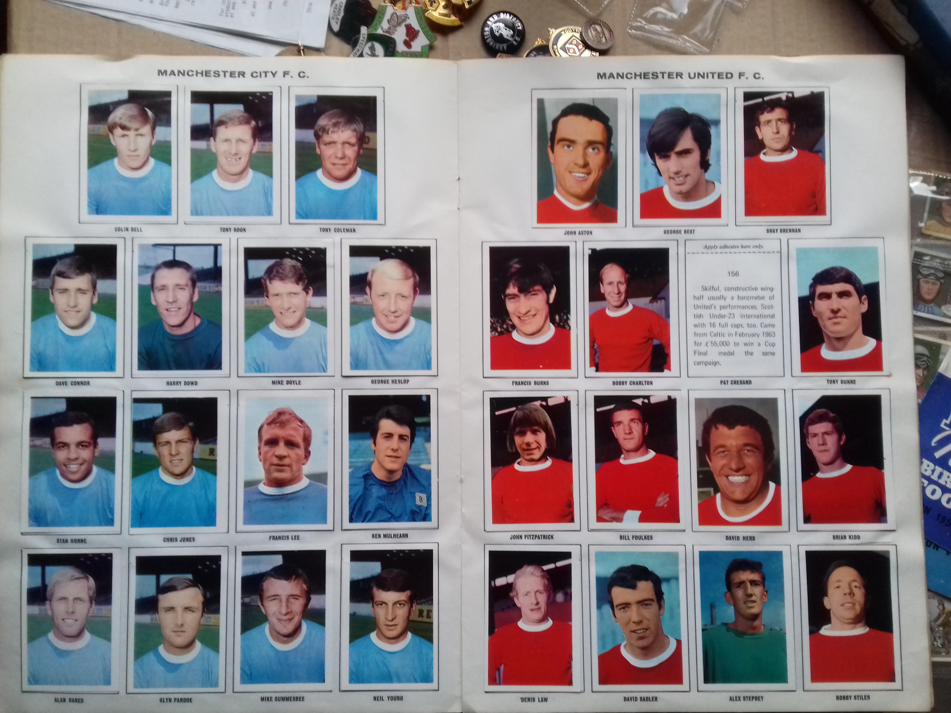 1968/69 SOCCER STARS ALBUM ARSENAL, CHELSEA, COVENTRY, MANCHESTER UNITED, WEST BROMWICH ALBION ETC. - Bild 3 aus 3