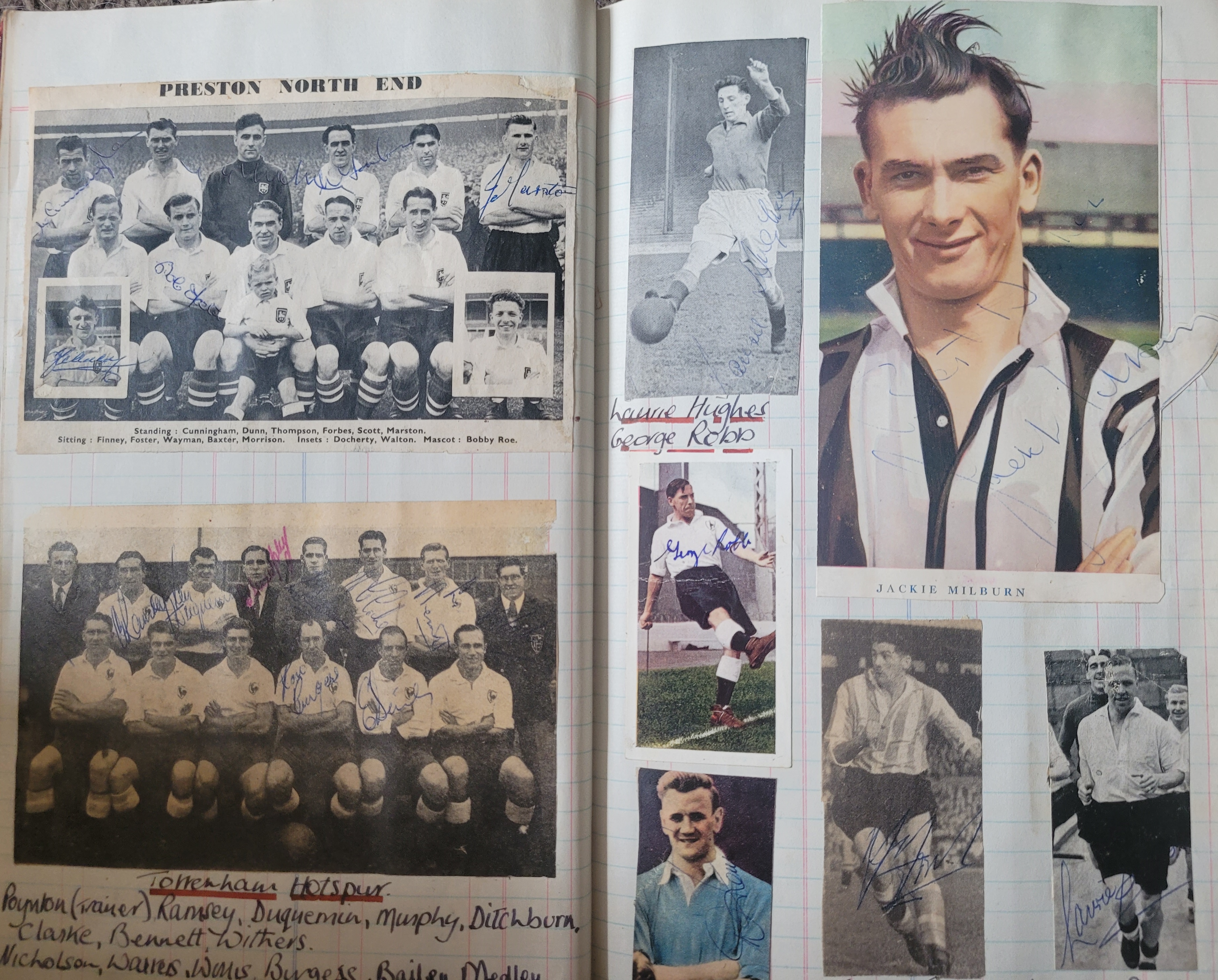 BOOK CONTAINING OVER 1,300 AUTOGRAPHED PICTURES INC' 4 OF MANCHESTER UNITED'S DUNCAN EDWARDS - Image 20 of 160