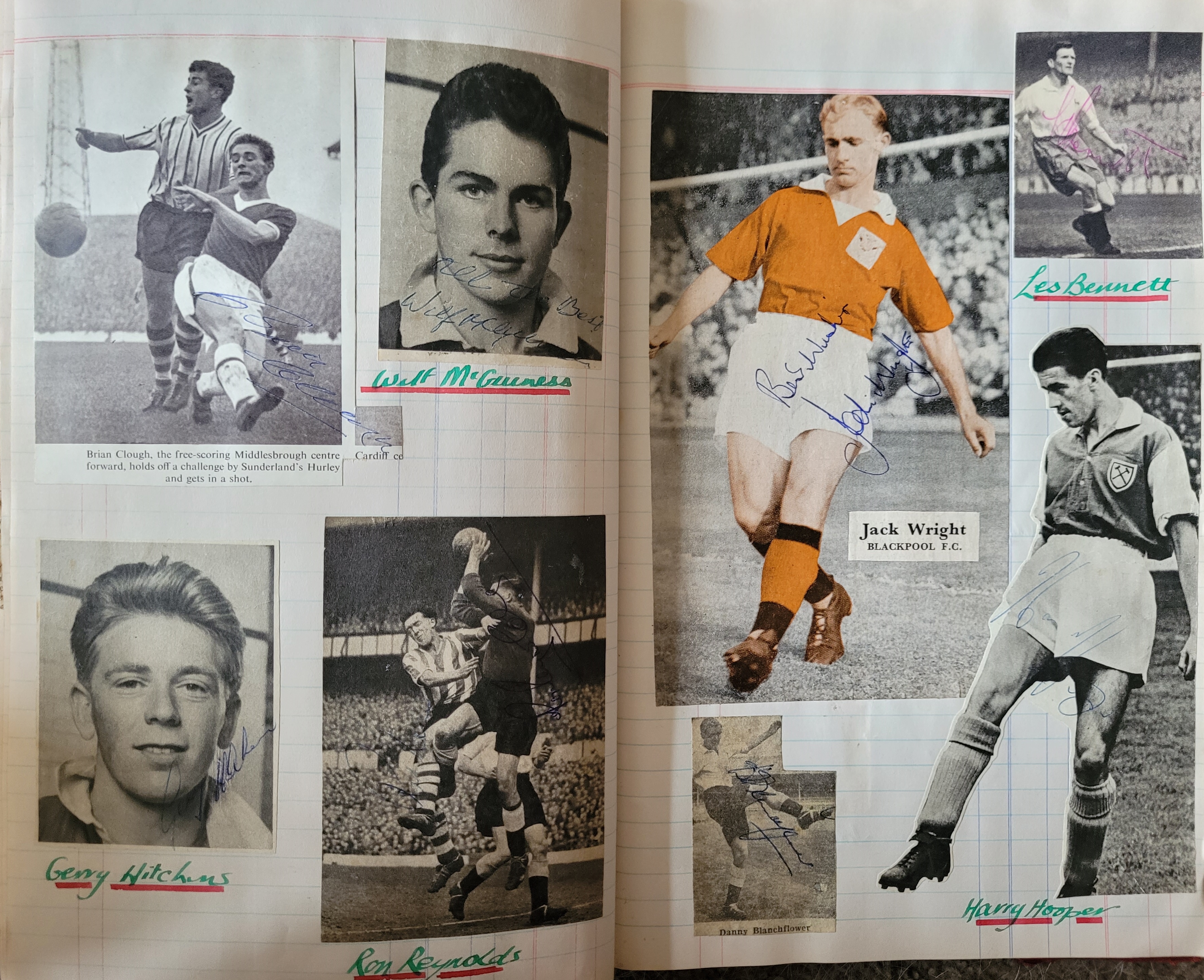 BOOK CONTAINING OVER 1,300 AUTOGRAPHED PICTURES INC' 4 OF MANCHESTER UNITED'S DUNCAN EDWARDS - Image 129 of 160