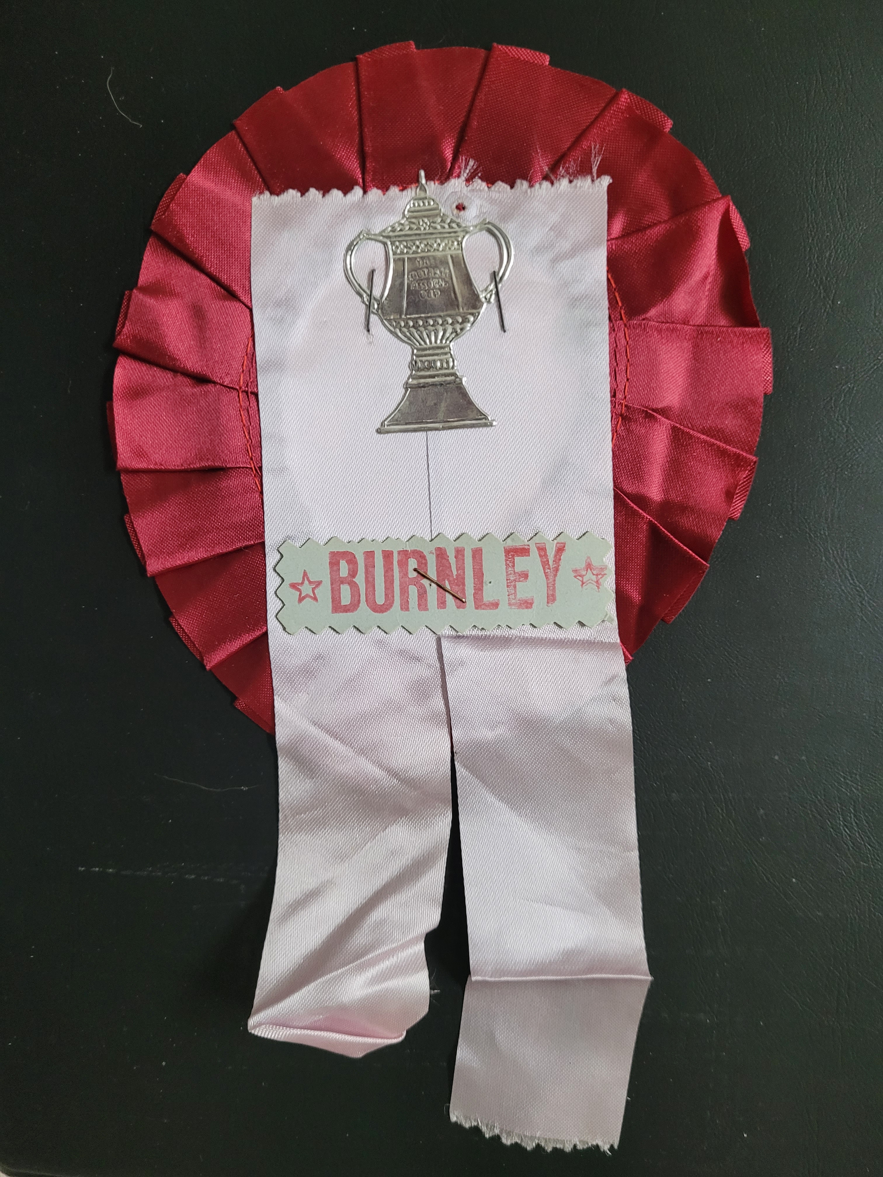 VINTAGE BURNLEY ROSETTE