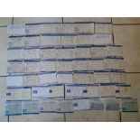 BIRMINGHAM CITY HOMES TICKETS 1993 TO 1998 X 44 ALL DIFFERENT