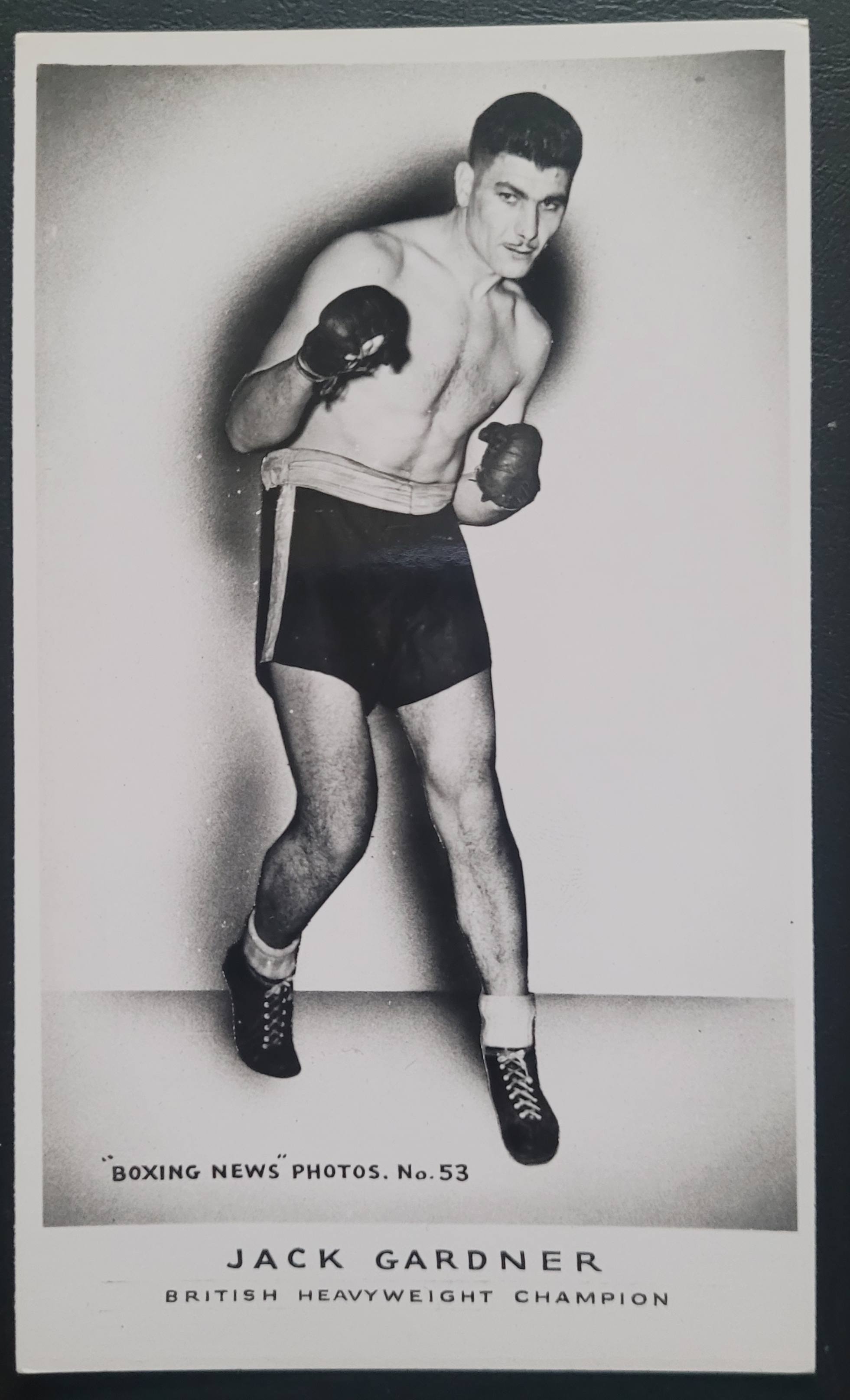 BOXING 1950'S JACK GARDNER PHOTO CARD