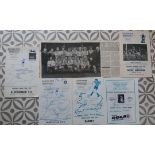 NUNEATON BOROUGH AUTOGRAPHED PHOTO & PROGRAMMES