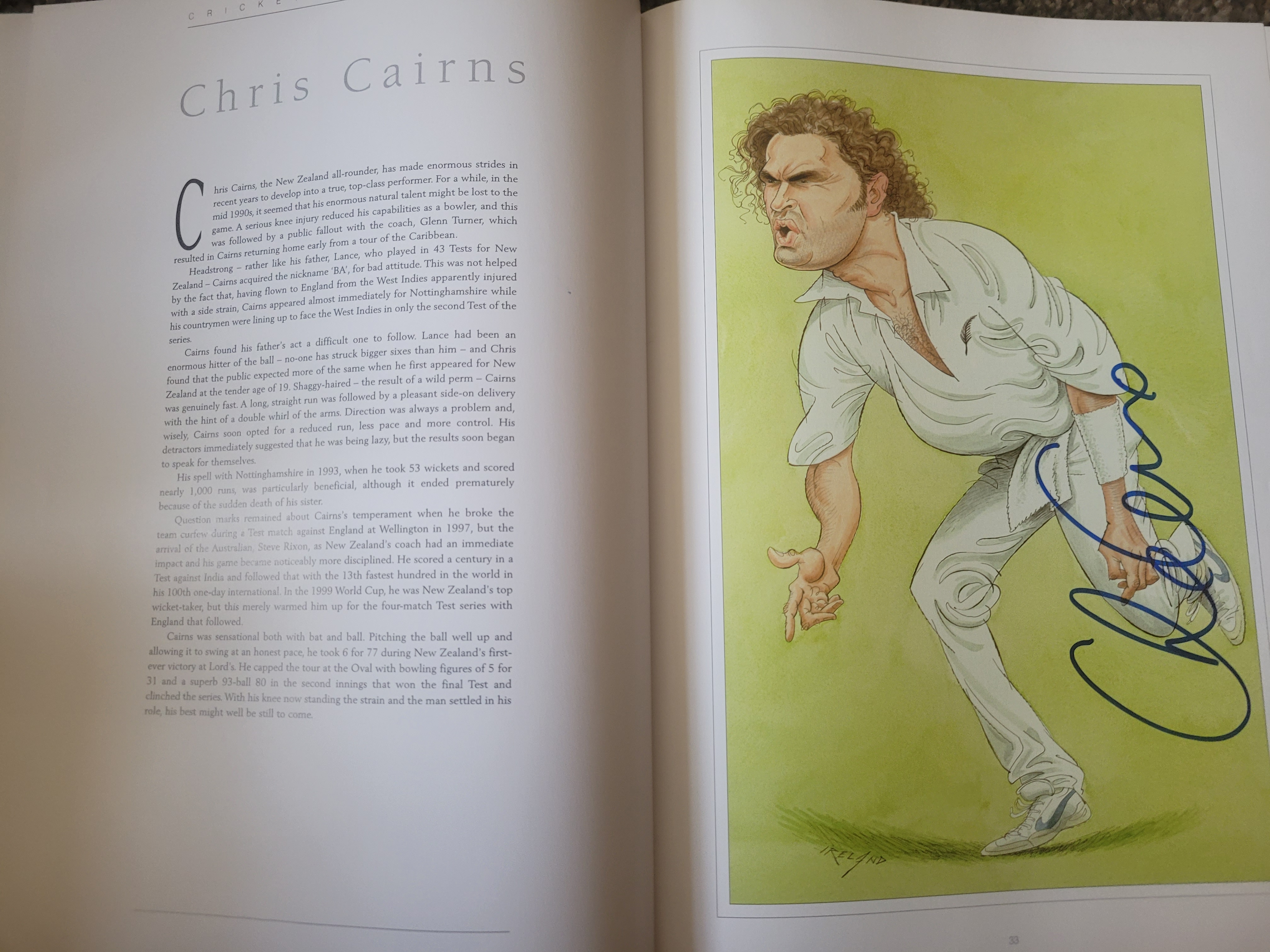 THE CRICKET CARICATURES OF JOHN IRELAND MULTI SIGNED BOOK - Image 14 of 39