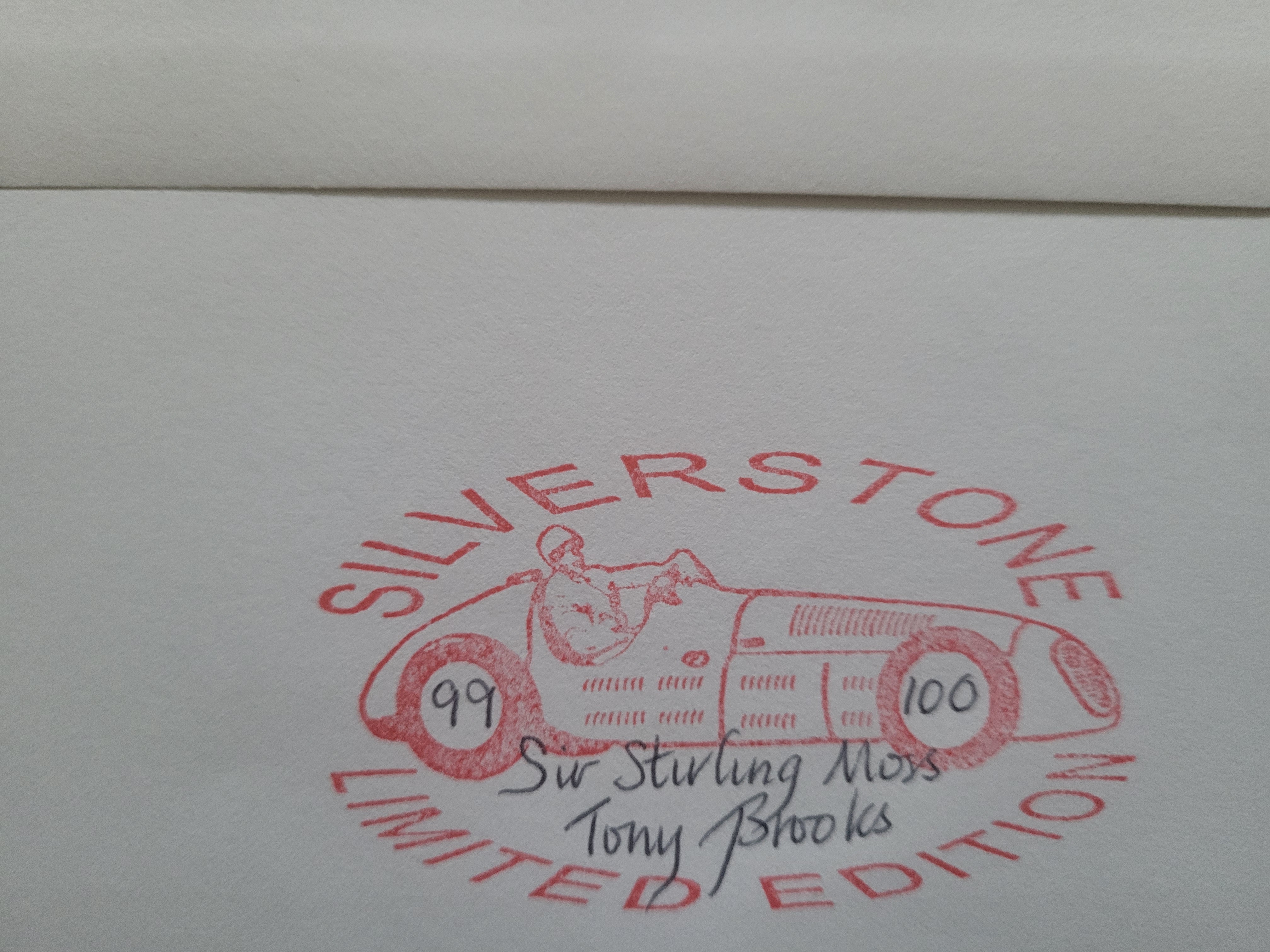 2002 SLVERSTONE MOTOR RACING LTD EDITION POSTAL COVER AUTOGRAPHED BY STIRLING MOSS & TONY BROOKES - Image 2 of 2