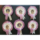 BIRMINGHAM CITY 1970'S PLAYER ROSETTES X 6