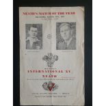 RUGBY UNION 1951 NEATH V INTERNATIONAL XV