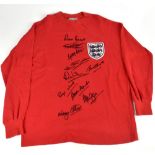 ENGLAND 1966 WORLD CUP FINAL SHIRT SIGNED BY 10