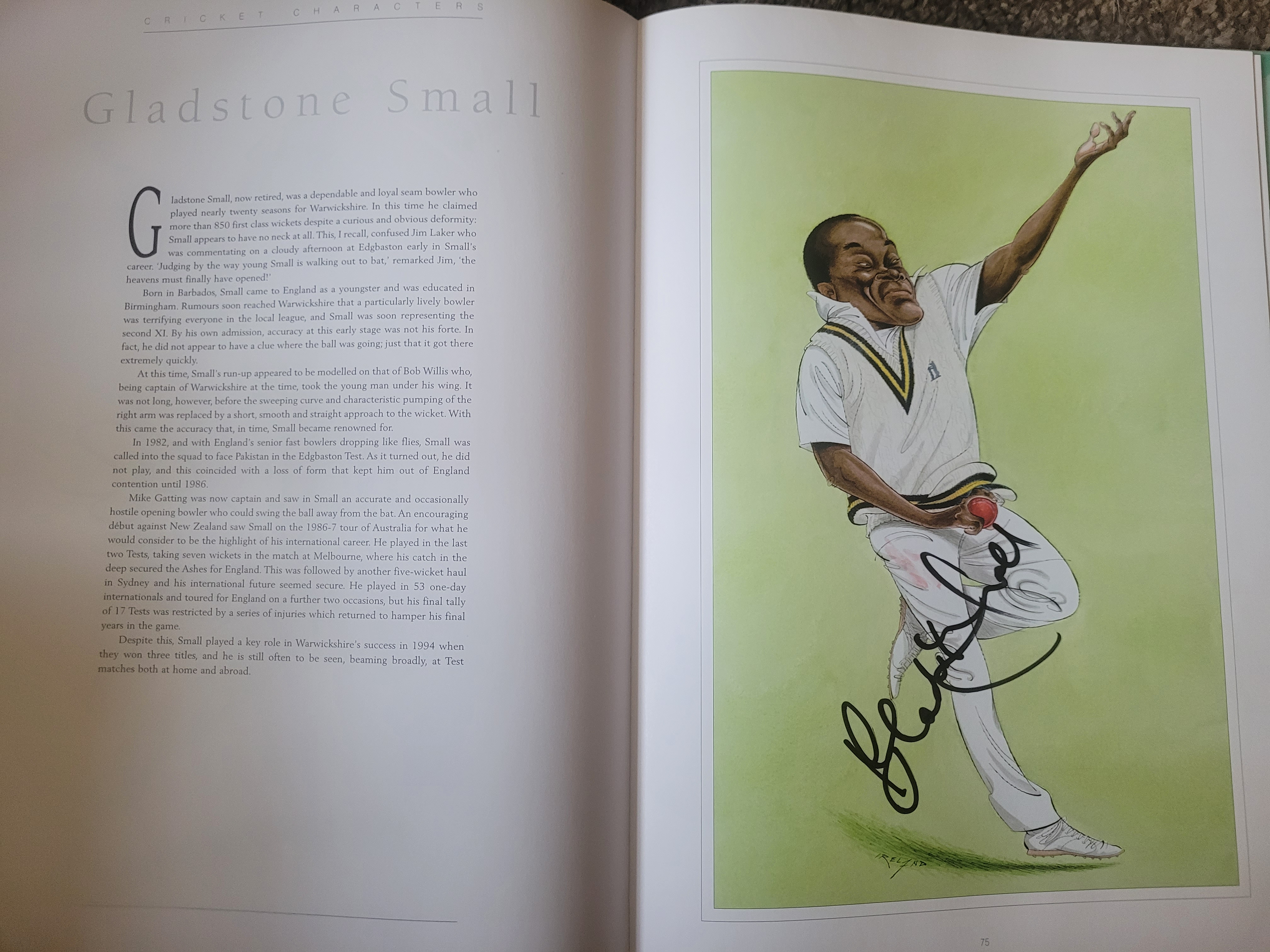 THE CRICKET CARICATURES OF JOHN IRELAND MULTI SIGNED BOOK - Image 32 of 39
